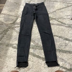 Top Shop Raw Hem Jeans